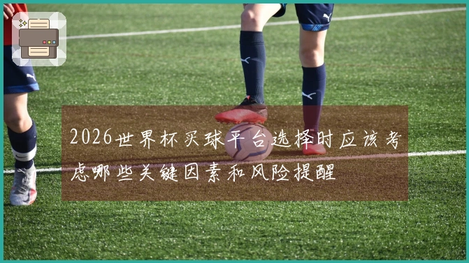 2026世界杯买球平台选择时应该考虑哪些关键因素和风险提醒